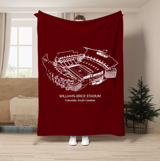 Williams–Brice Stadium - College Football Blanket,South Carolina Gamecocks football