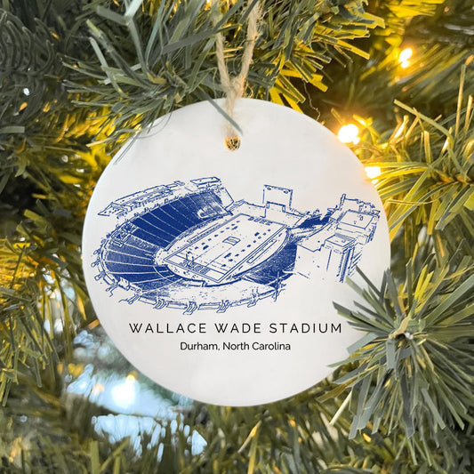 Wallace Wade Stadium - Duke Blue Devils football,College Football Ceramic Christmas Ornament