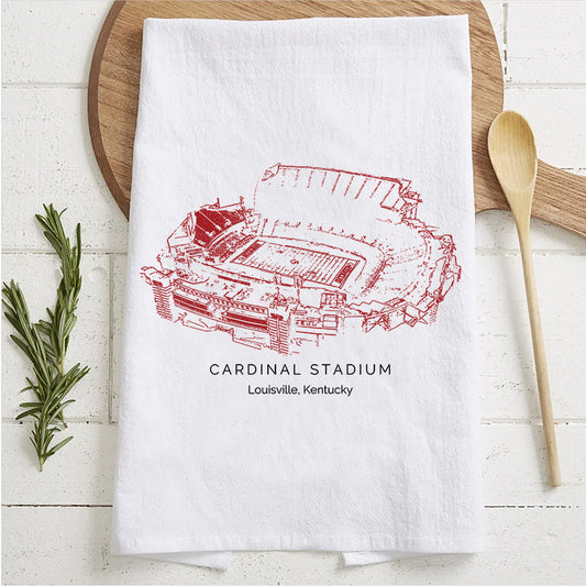 Cardinal Stadium - Louisville Cardinals football,College Football Tea Towel