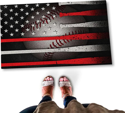 Doormats Personalized Baseball Doormats, Baseball Doormats Home Decor