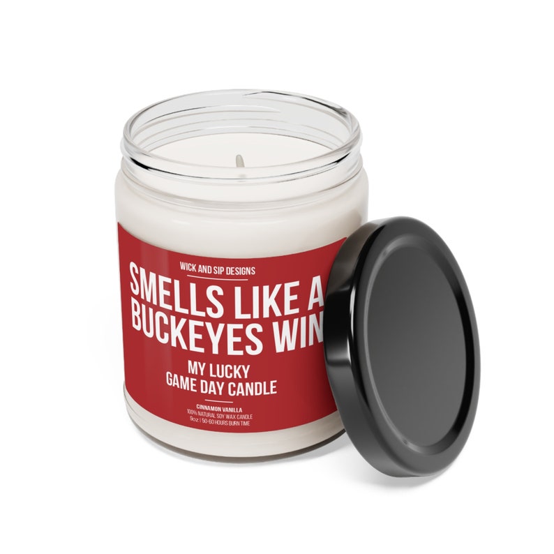 Personalized Smells like A Buckeyes Win Candle, Custom Ohio State Candle, Gift for Ohio State Fan, Lucky Candle, Gift for Buckeyes Fan