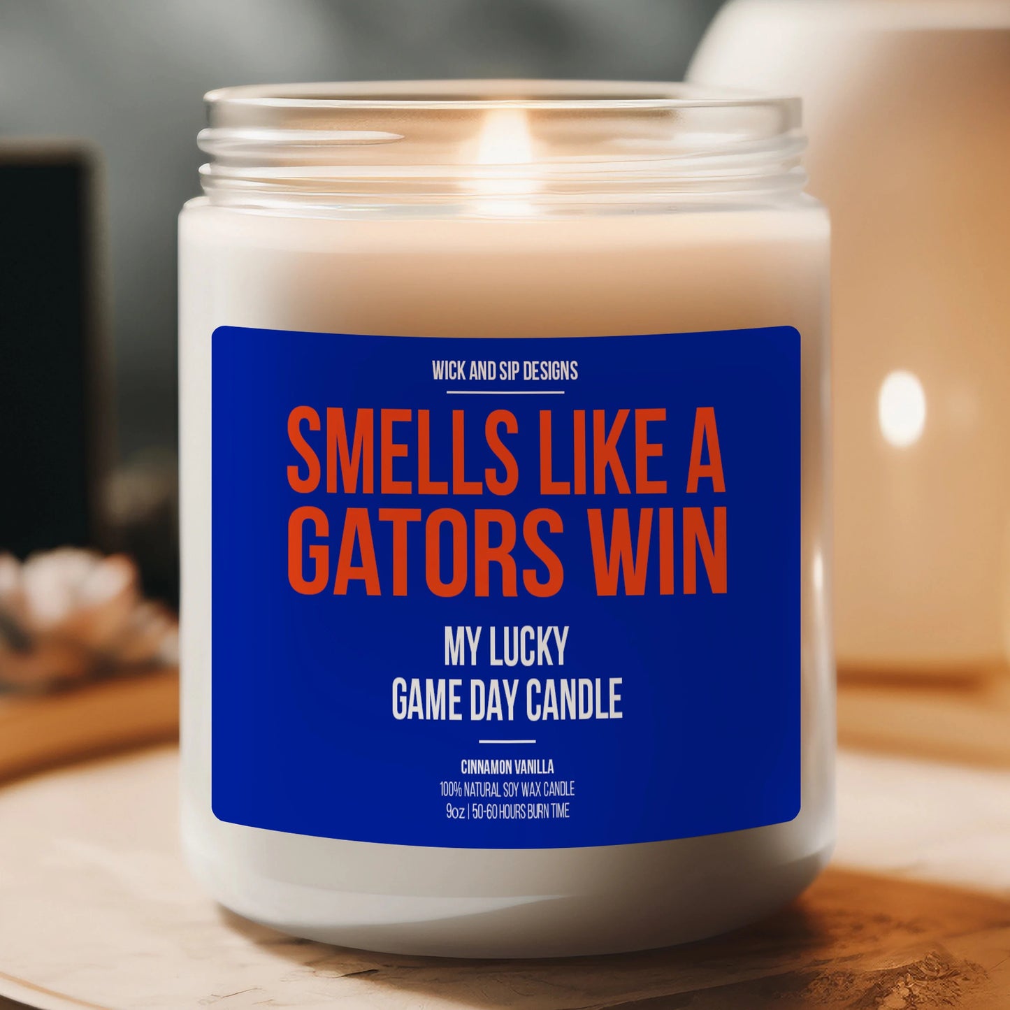 Smells like A Gators Win Candle | Personalized Gators Fan Gift | Scented Candle | Gift for Basketball or Football Fan