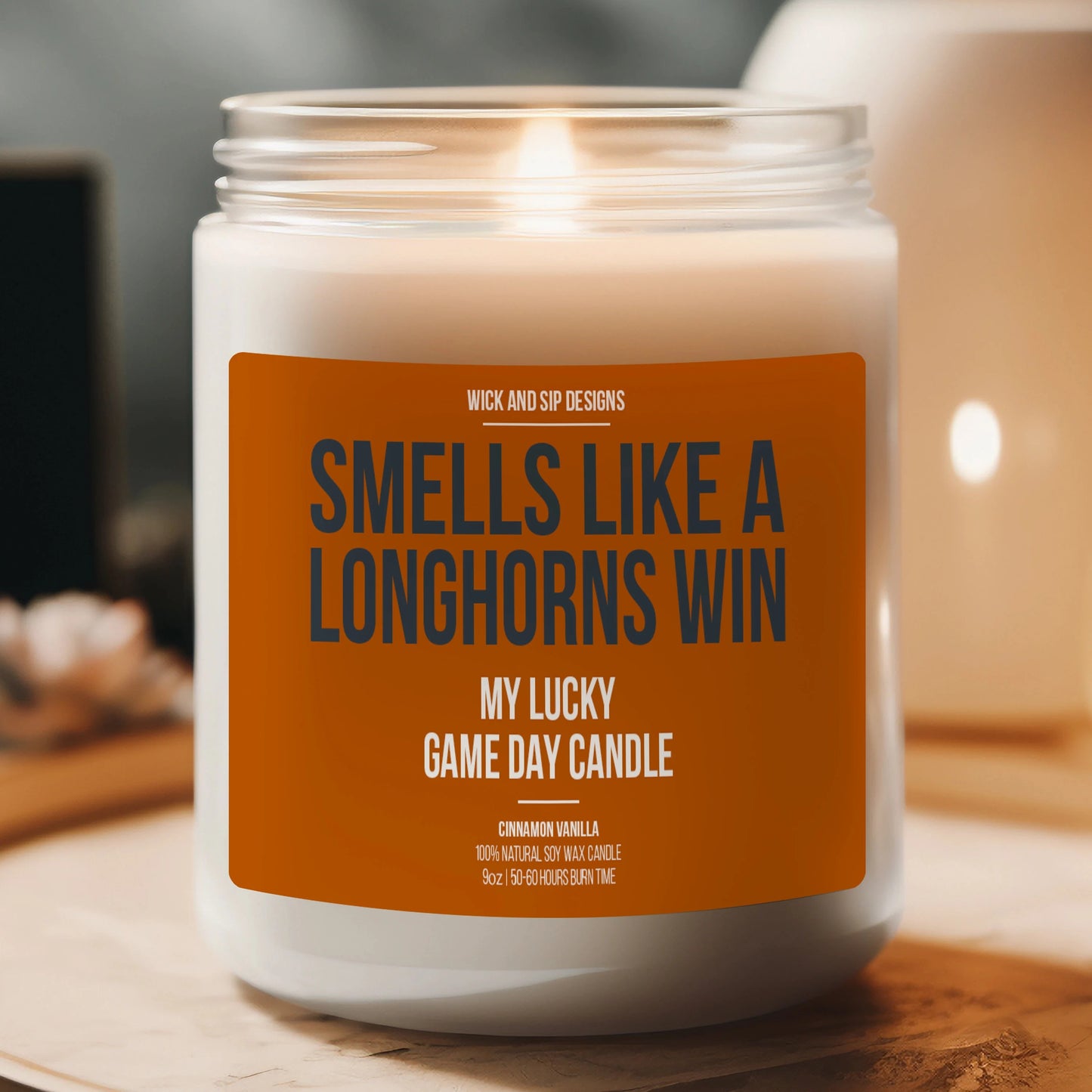 Personalized Smells like A Longhorns Win Candle, Custom Texas Candle, Gift for Texas Fan, Lucky Candle, Gift for Longhorns Fan, Sports Fan