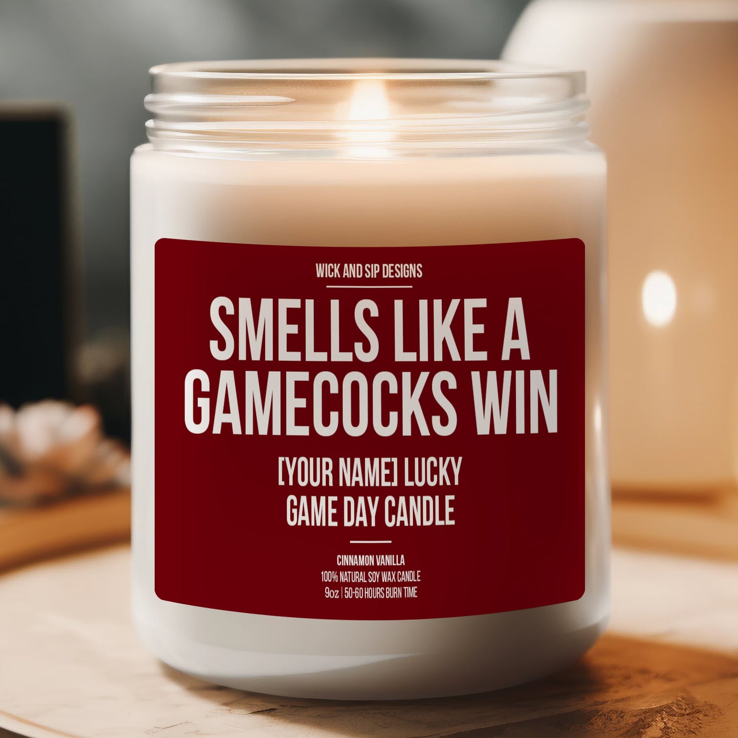 Personalized Smells like A Gamecocks Win Candle, Custom South Carolina Candle, Gift for South Carolina Fan, Lucky Candle, Gamecock Fan