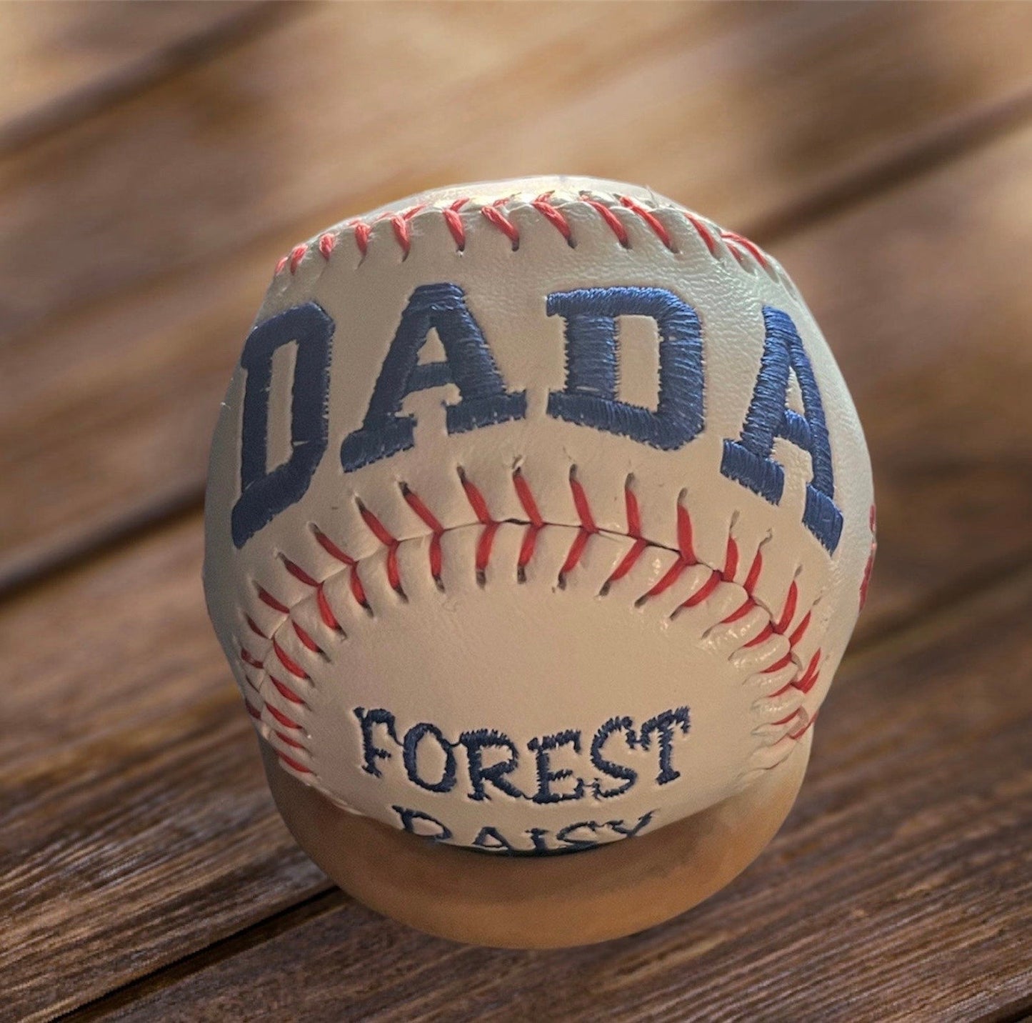 Custom Personalized Embroidered Baseball//Father's Day Gift