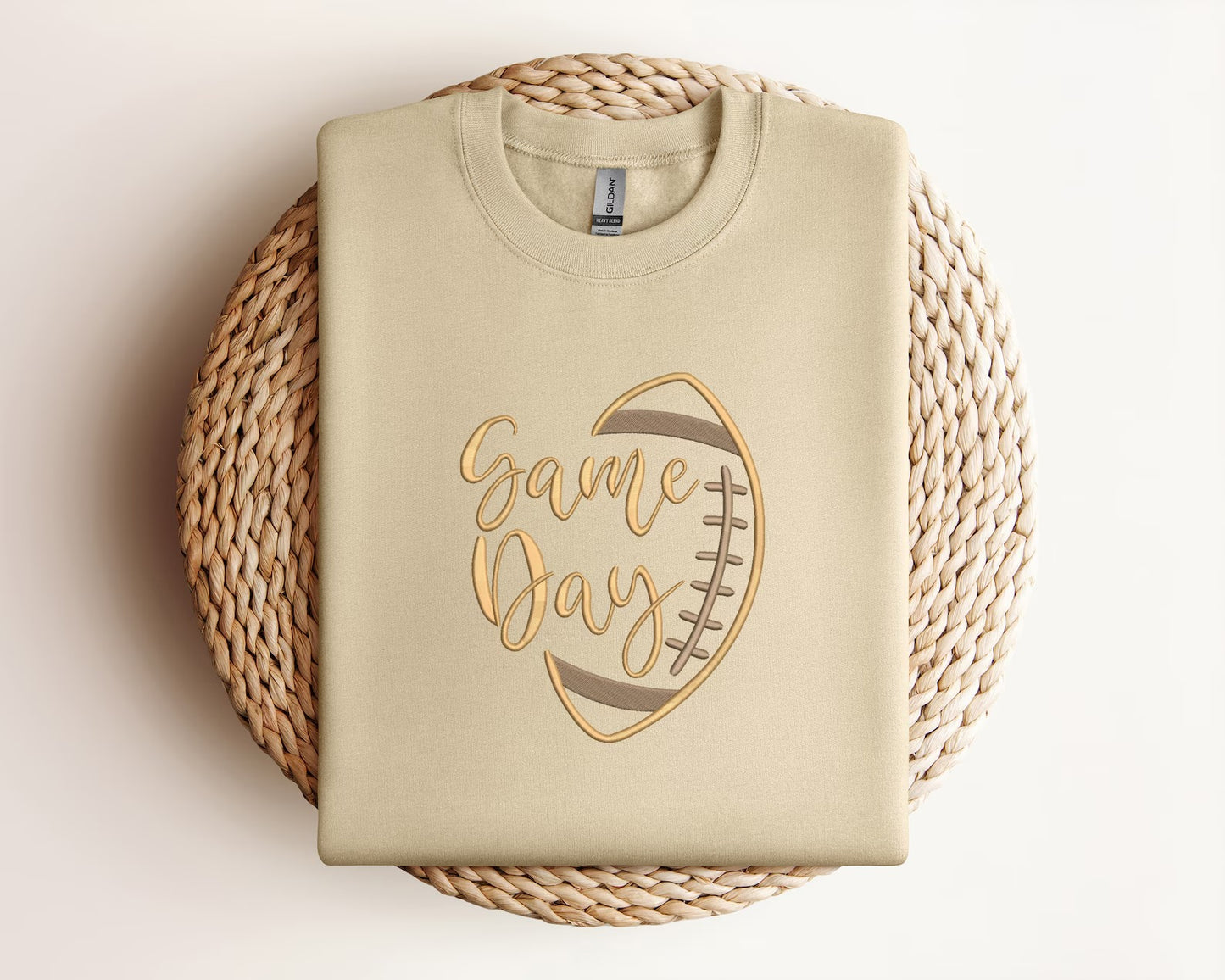 EMBROIDERED GAME DAY Shirt, The Season Shirt, Touchdown Football Shirt Sweatshirt,Embroidered Fall Shirt,  Embroidered Thanksgiving Tee