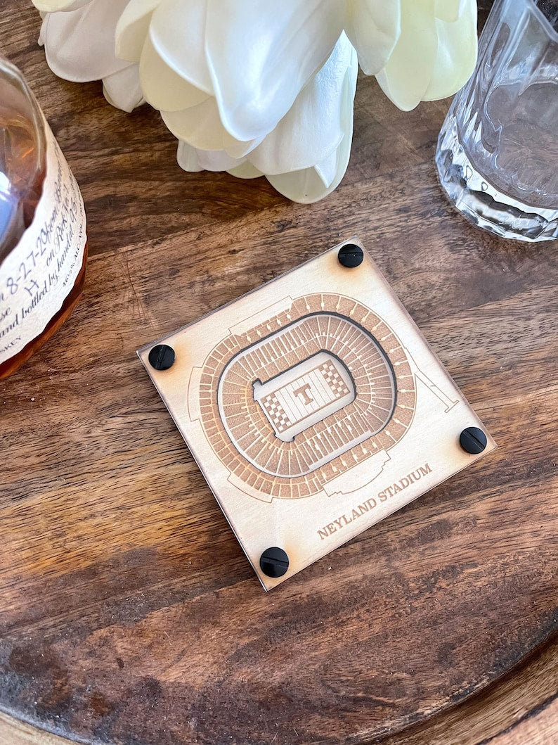 Neyland Stadium Layered Coaster, 3D Wood Coaster, University of Tennessee