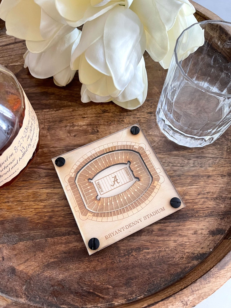 Bryant–Denny Stadium Layered Coaster, 3D Wood Coaster, University of Alabama