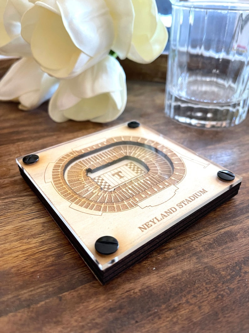 Neyland Stadium Layered Coaster, 3D Wood Coaster, University of Tennessee