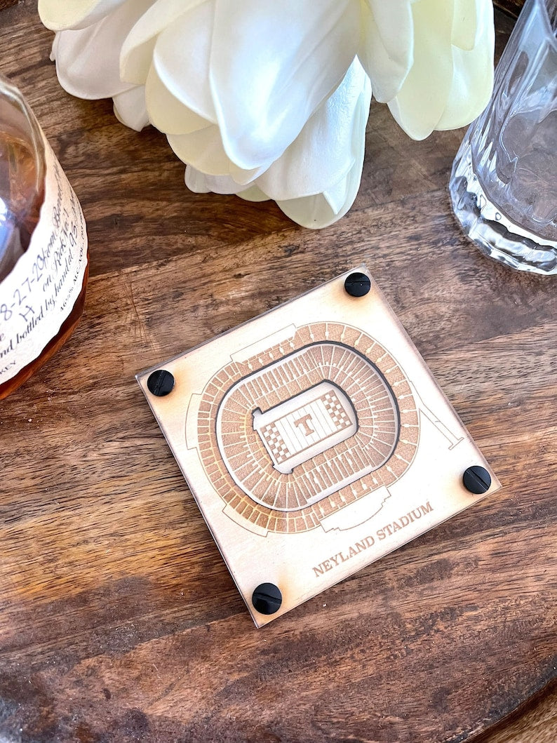 Neyland Stadium Layered Coaster, 3D Wood Coaster, University of Tennessee