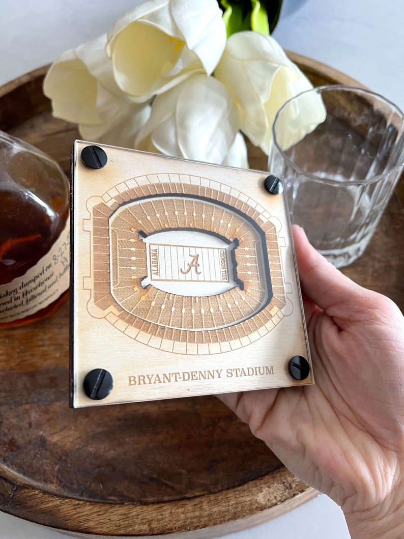 Bryant–Denny Stadium Layered Coaster, 3D Wood Coaster, University of Alabama