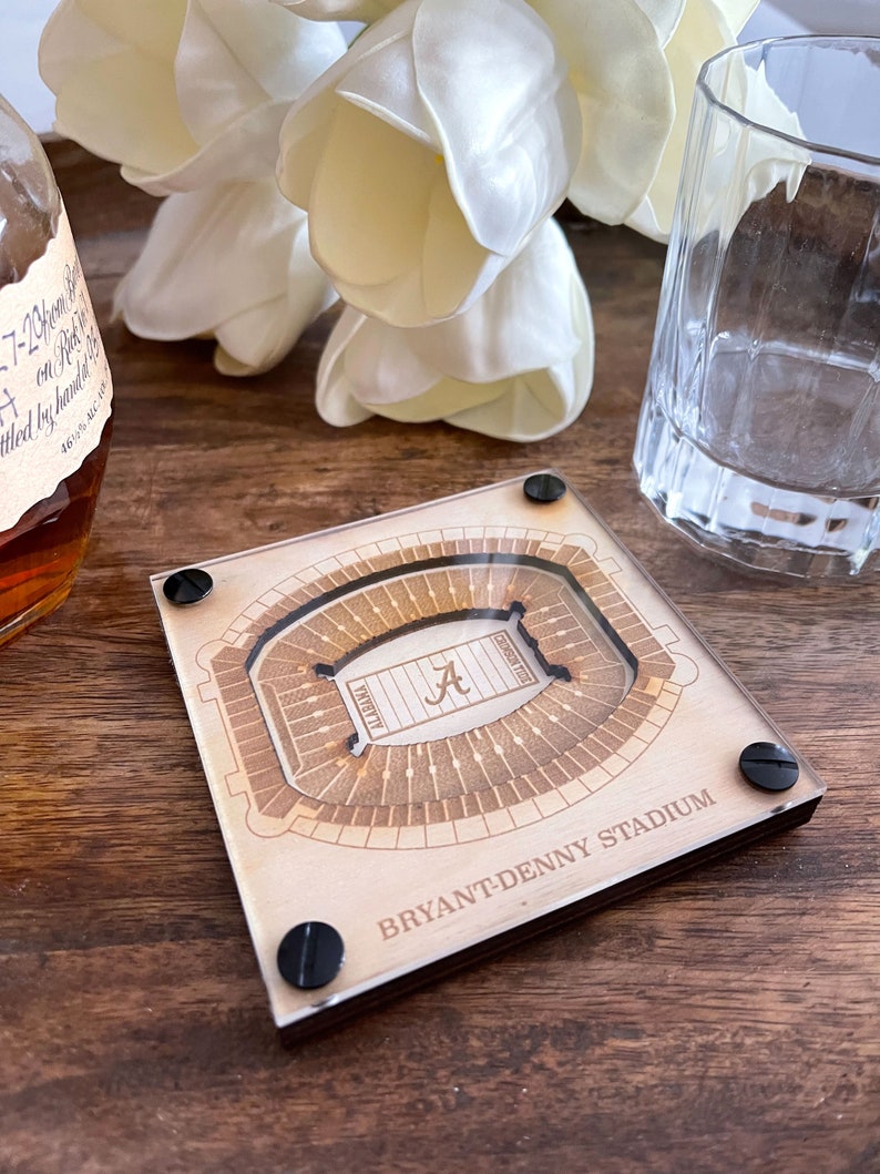 Bryant–Denny Stadium Layered Coaster, 3D Wood Coaster, University of Alabama