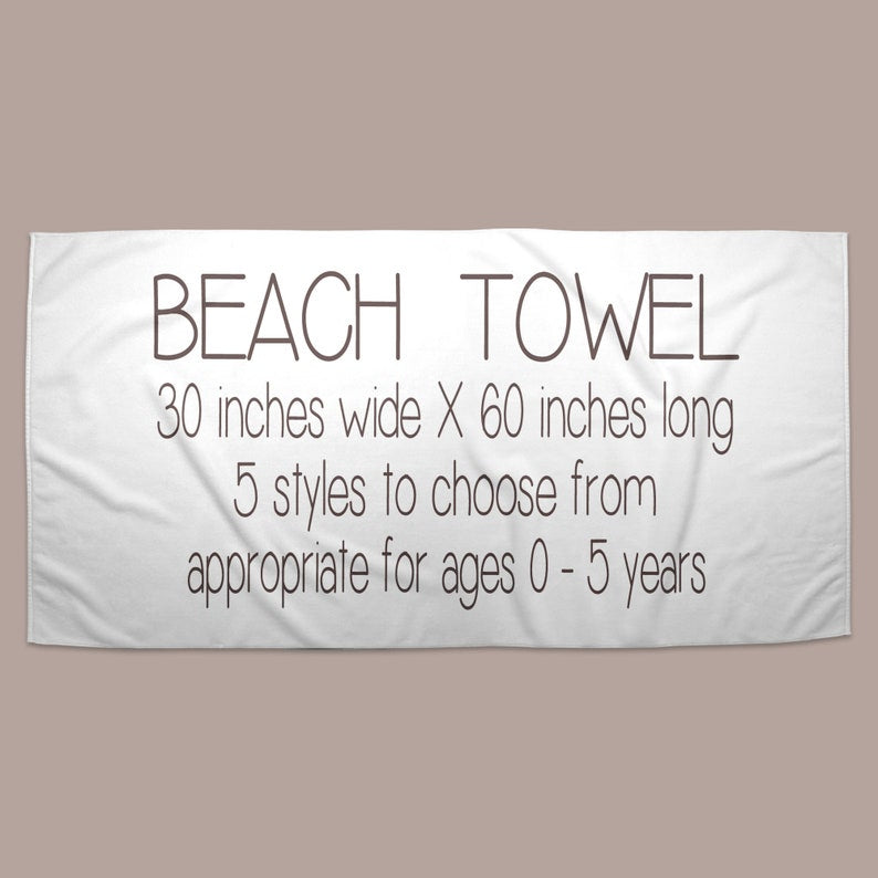 Beach Towel Personalized For Kids | Kids Pool Towel | Custom Baseball  Beach Towel For Kids | Baseball Team Gift | Boys Birthday Gift | SBT