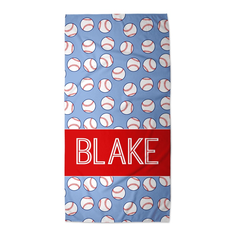 Beach Towel Personalized For Kids | Kids Pool Towel | Custom Baseball  Beach Towel For Kids | Baseball Team Gift | Boys Birthday Gift | SBT