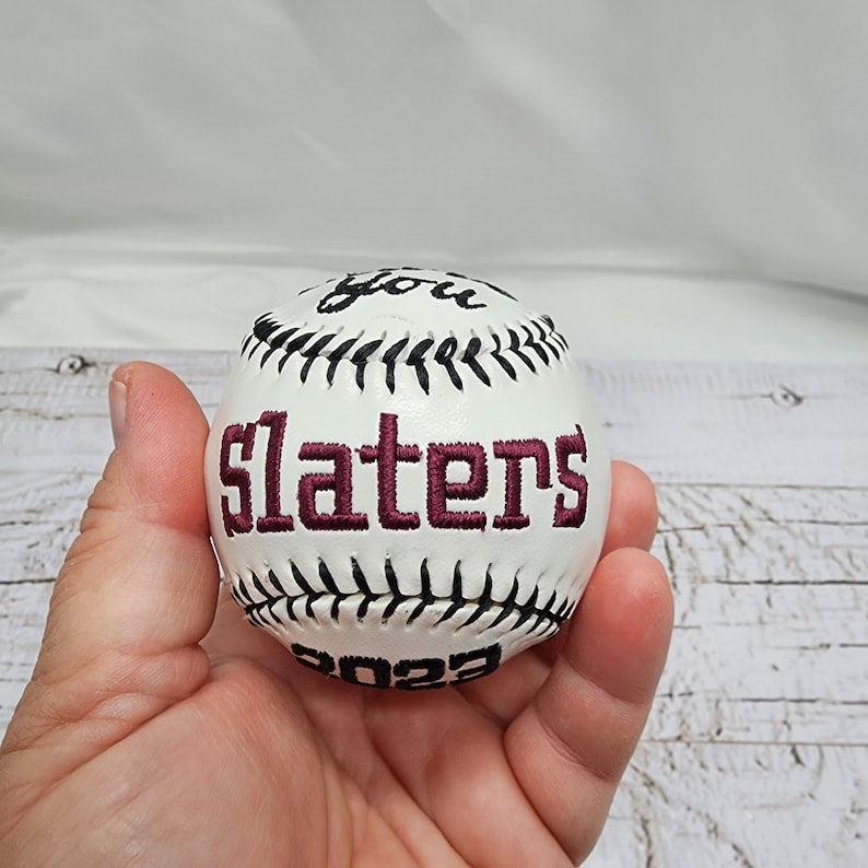 Coaches,Mother's Day,Father's Day Gift//Custom Personalized Embroidered Baseball // BaseballGift// Keepsake ball // Coach gift// Memorabilia