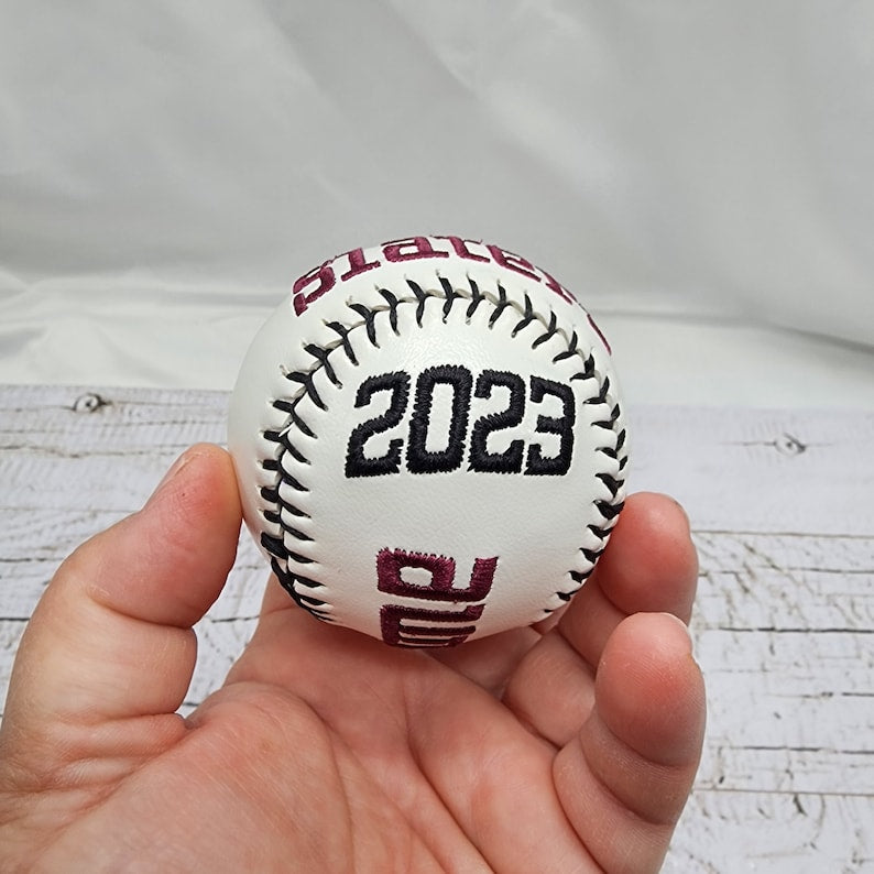 Coaches,Mother's Day,Father's Day Gift//Custom Personalized Embroidered Baseball // BaseballGift// Keepsake ball // Coach gift// Memorabilia