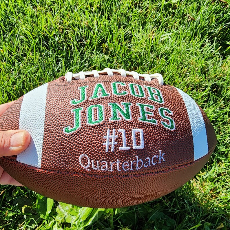 Mother's Day,Father's Day Gift Custom Personalized Embroidered Football