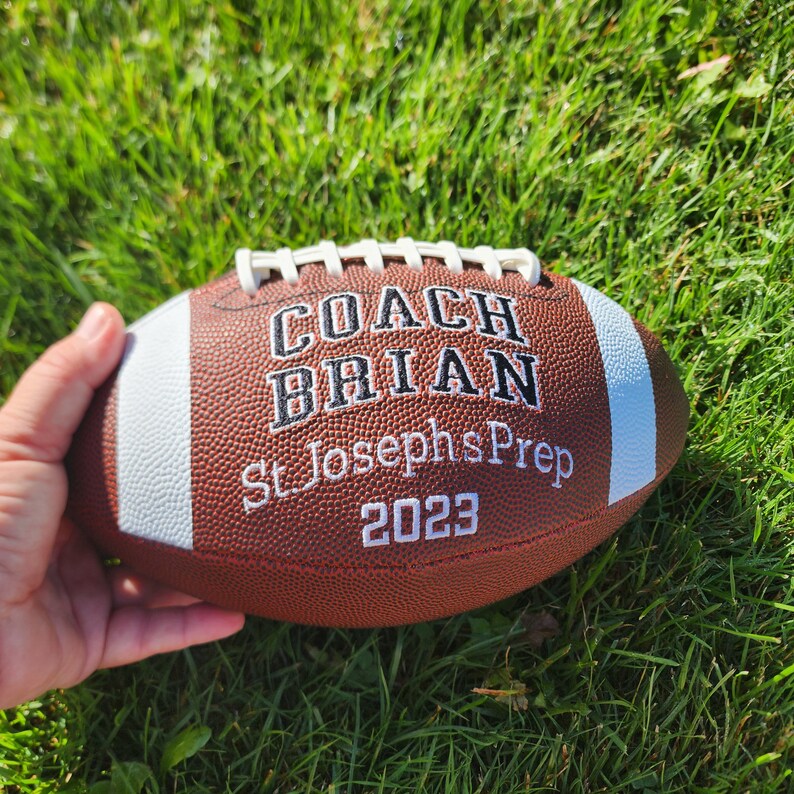 Coaches,Mother's Day,Father's Day Gift Custom Personalized Embroidered Football