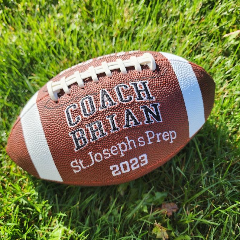 Coaches,Mother's Day,Father's Day Gift Custom Personalized Embroidered Football