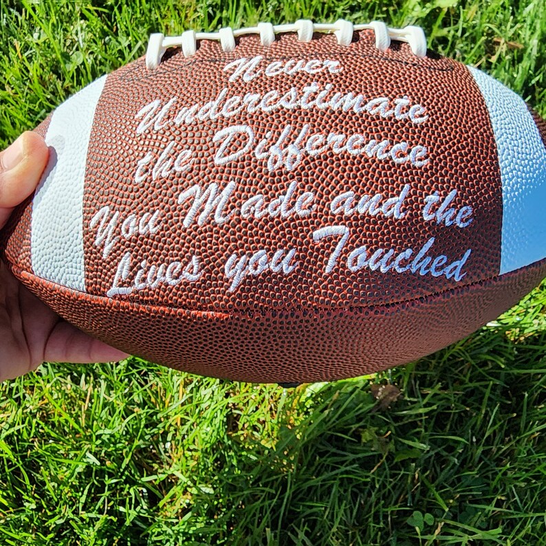 Coaches ,Mother's Day,Father's Day Gift Custom Personalized Embroidered Football