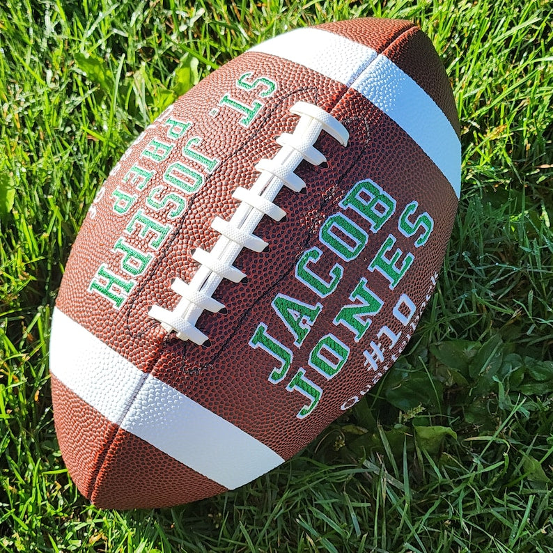 Mother's Day,Father's Day Gift Custom Personalized Embroidered Football