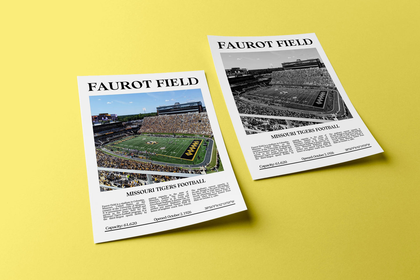 Faurot Field Digital Printable Frame/Poster