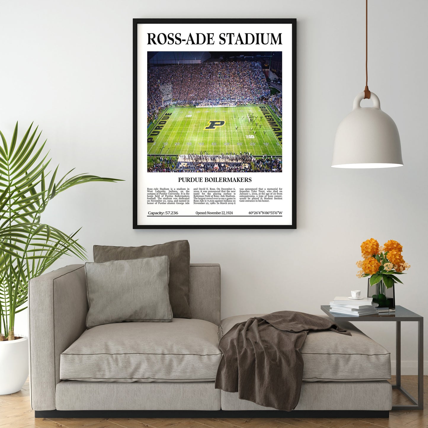 Ross–Ade Stadium Digital Printable Frame/Poster