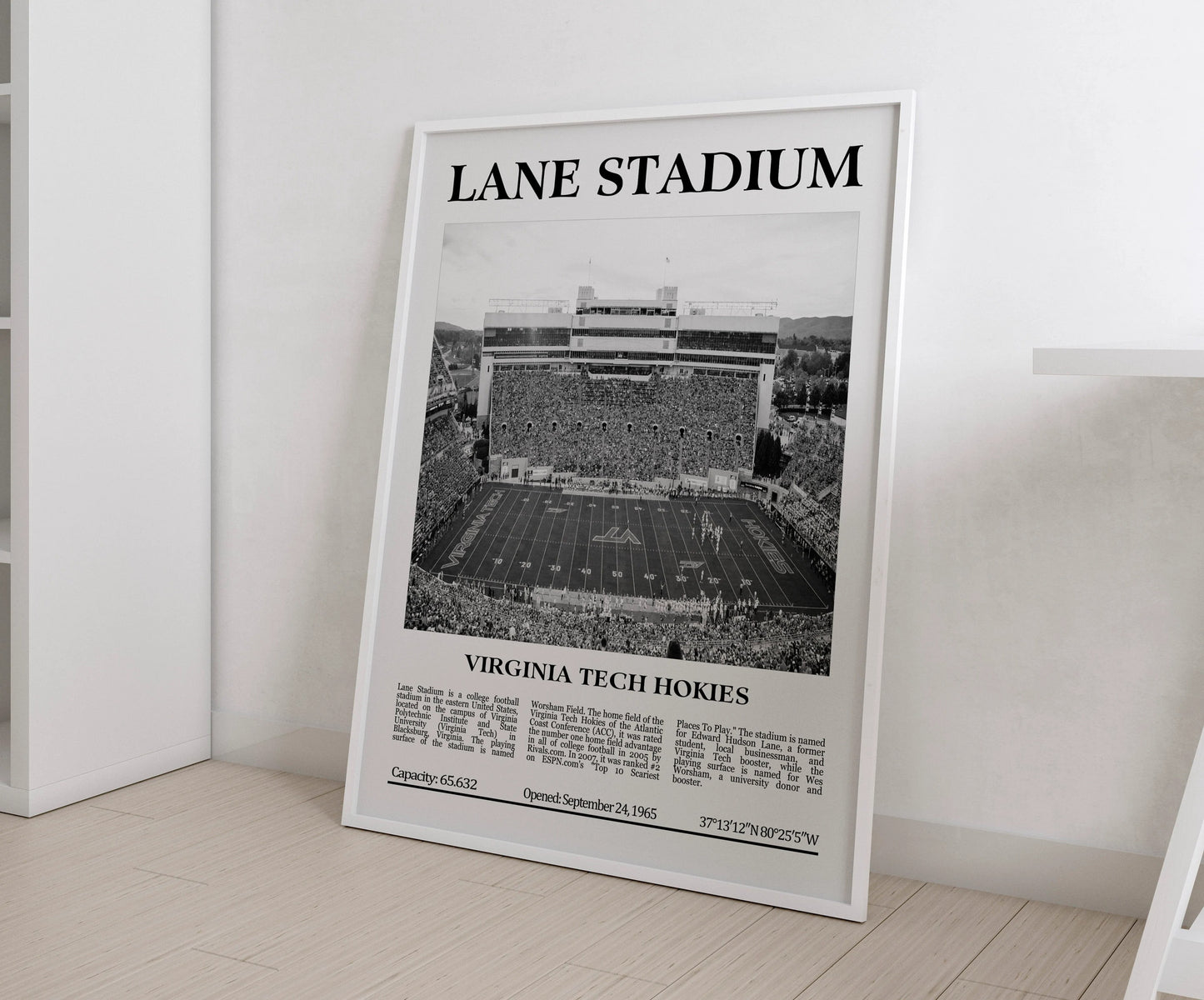 Lane Stadium Digital Printable Frame/Poster