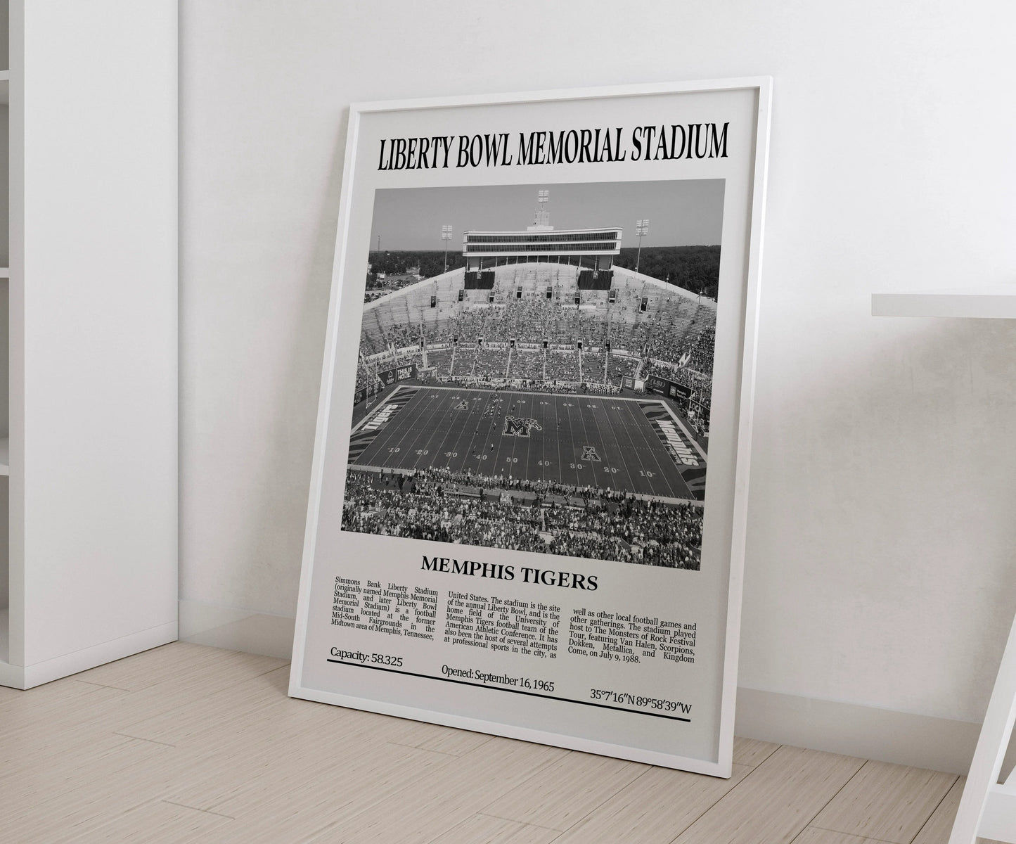 Liberty Bowl Memorial Stadium Digital Printable Frame/Poster