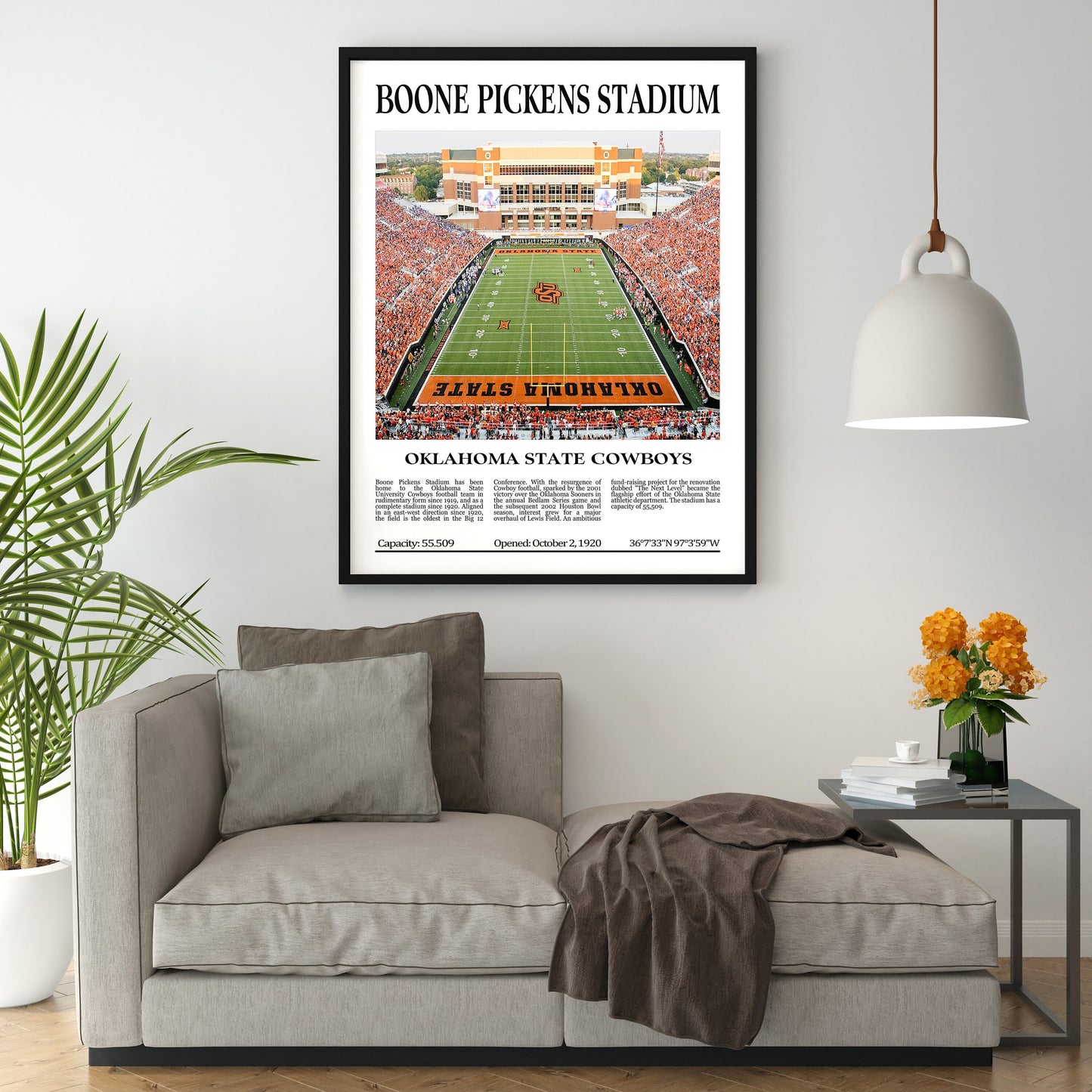 Boone Pickens Stadium Digital Printable Frame/Poster