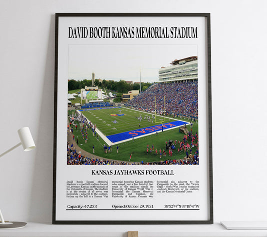 David Booth Kansas Memorial Stadium Digital Printable Frame/Poster