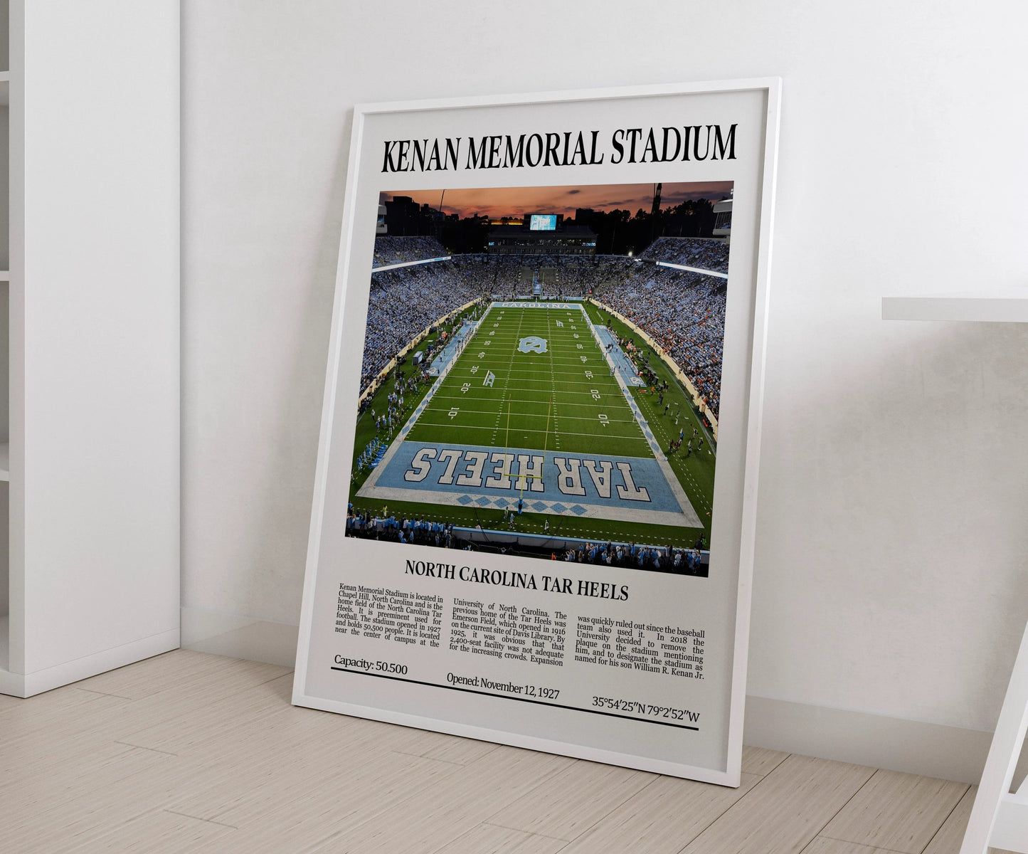 Kenan Memorial Stadium Digital Printable Frame/Poster