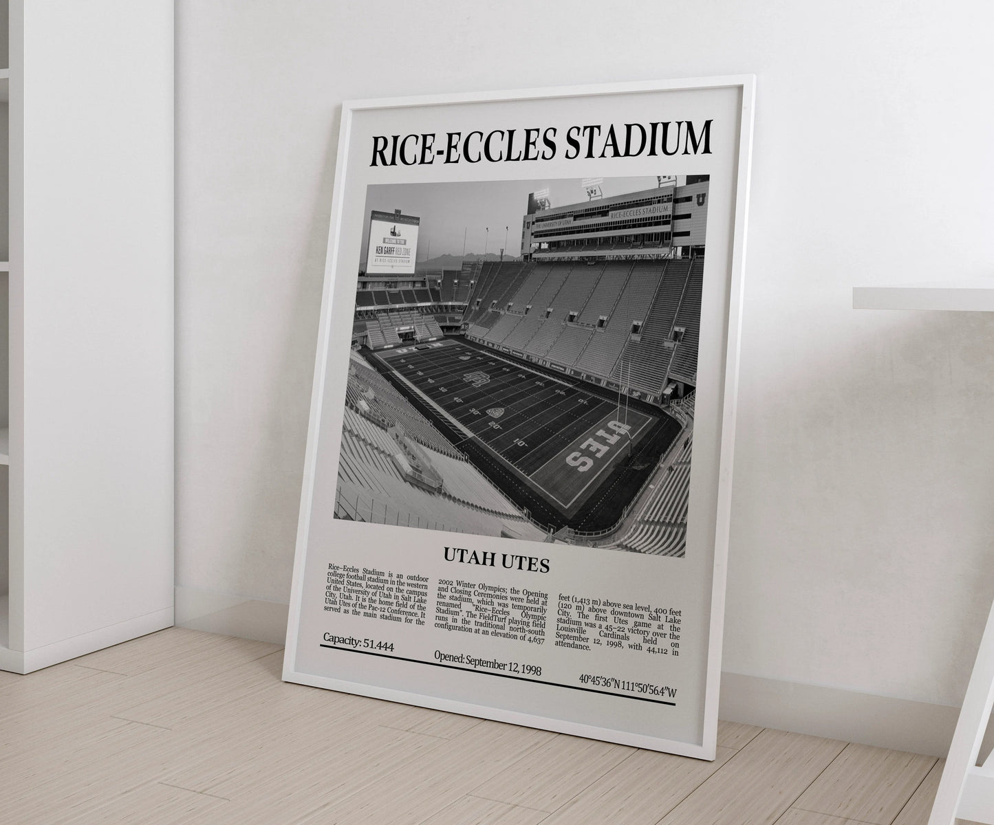 Rice–Eccles Stadium Digital Printable Frame/Poster