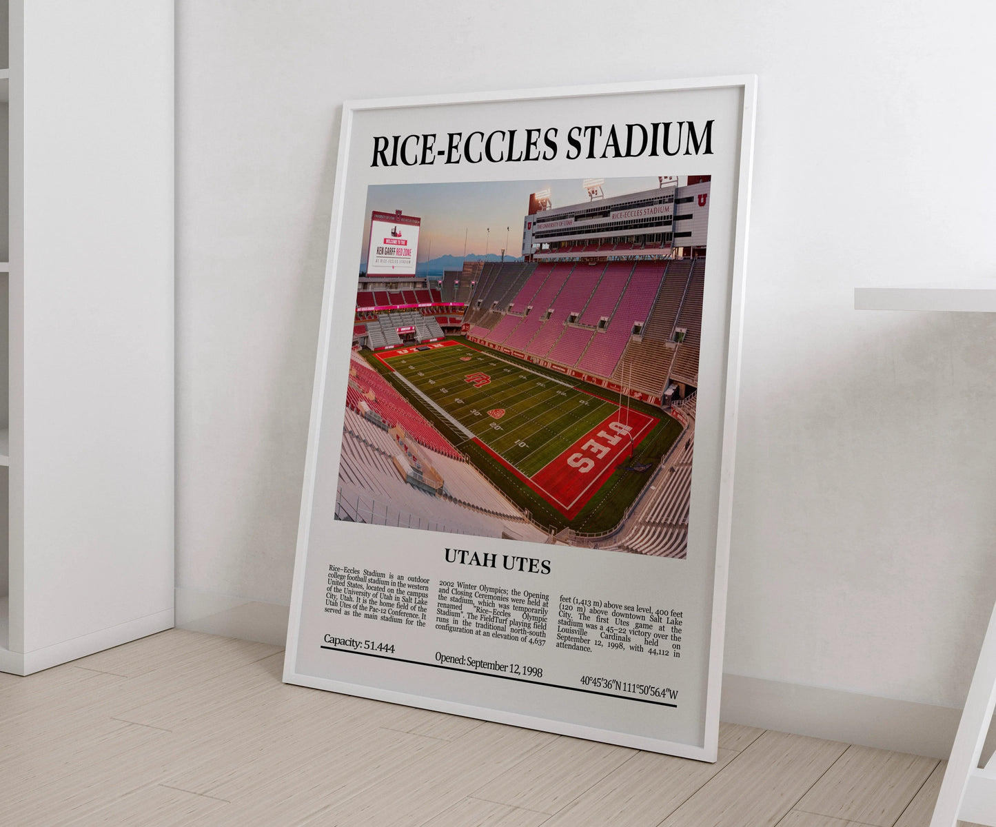 Rice–Eccles Stadium Digital Printable Frame/Poster