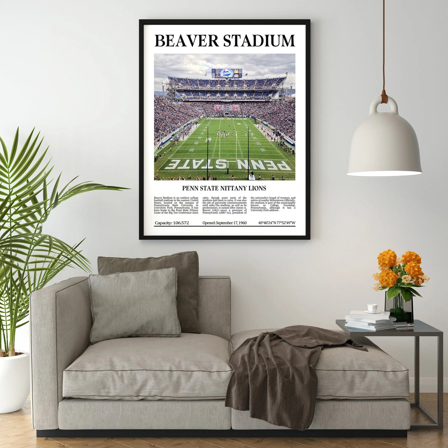 Beaver Stadium Digital Printable Frame/Poster