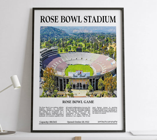 Rose Bowl Stadium Digital Printable Frame/Poster