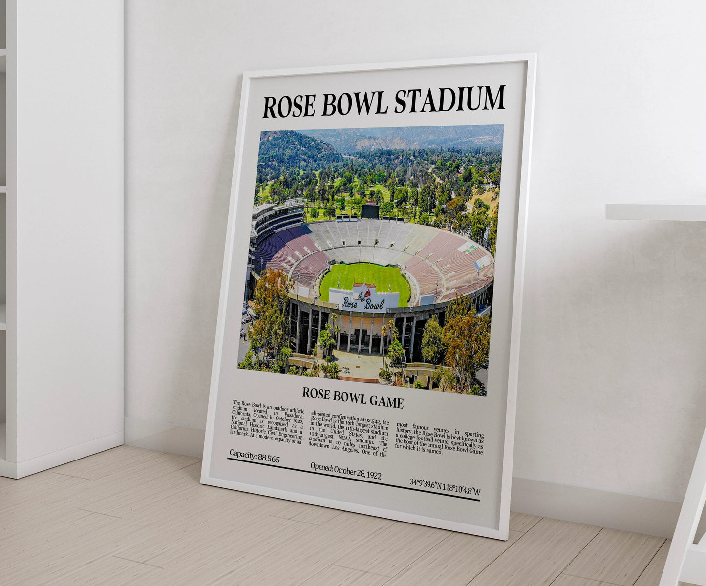 Rose Bowl Stadium Digital Printable Frame/Poster