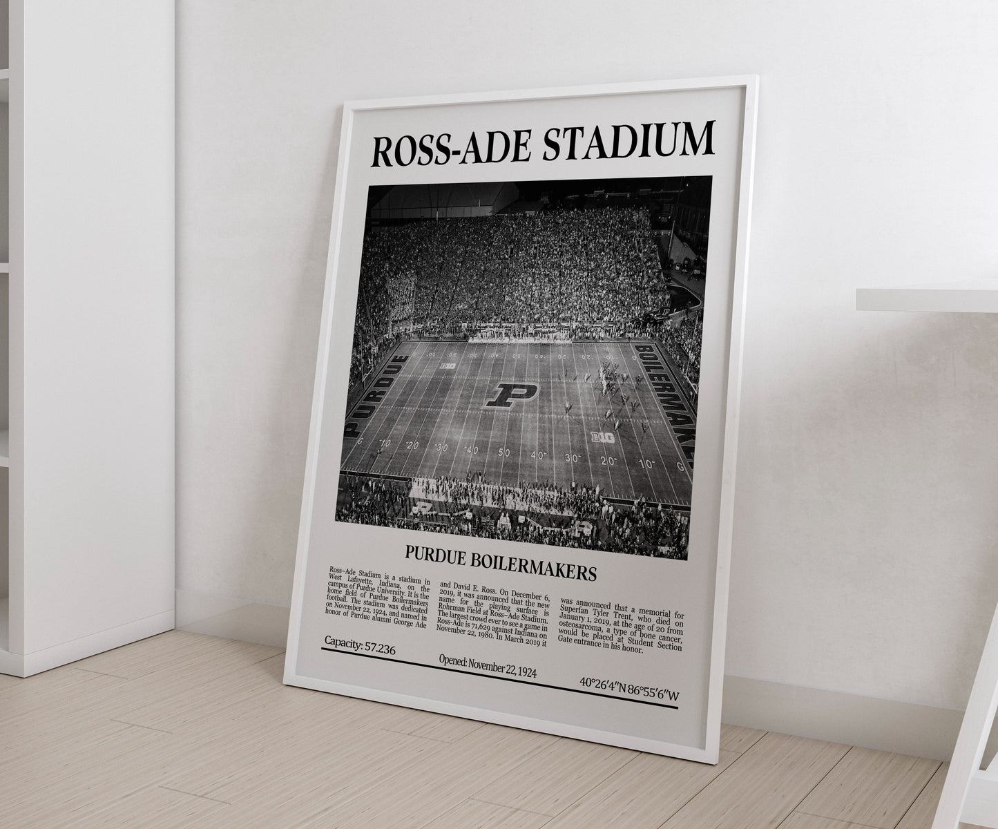 Ross–Ade Stadium Digital Printable Frame/Poster