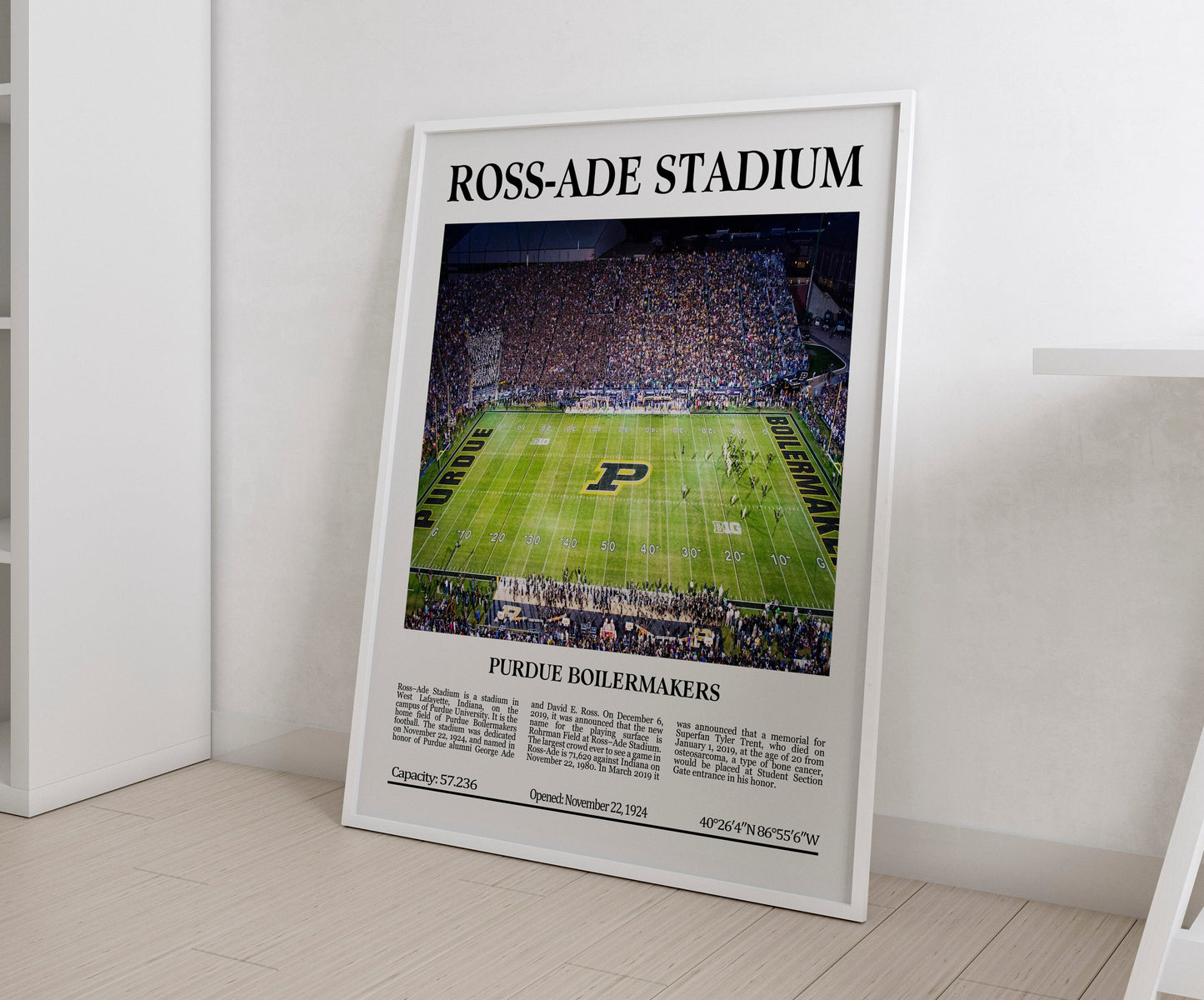 Ross–Ade Stadium Digital Printable Frame/Poster