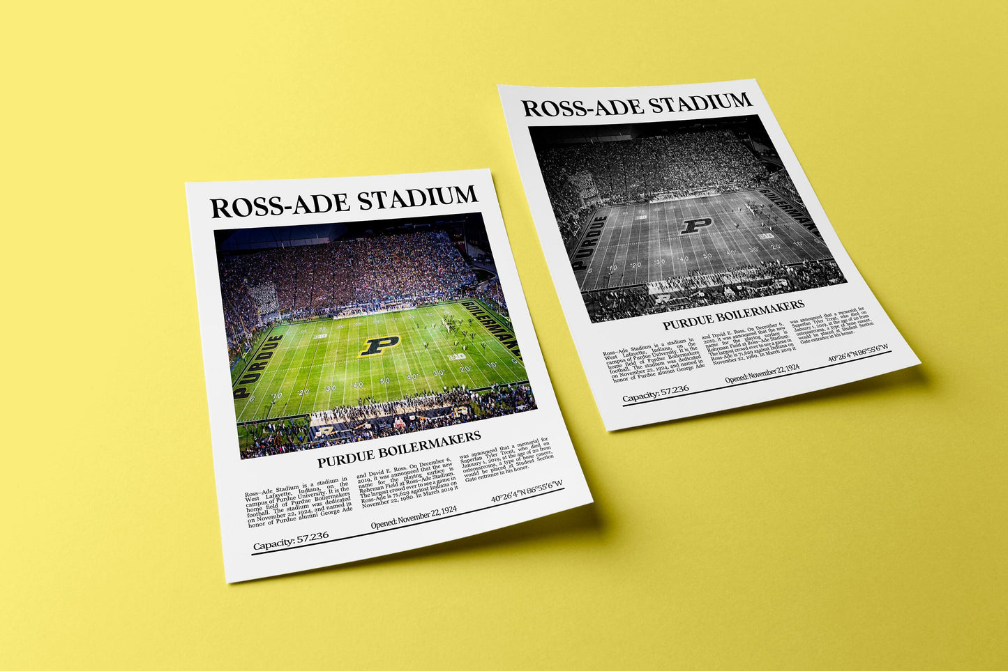 Ross–Ade Stadium Digital Printable Frame/Poster