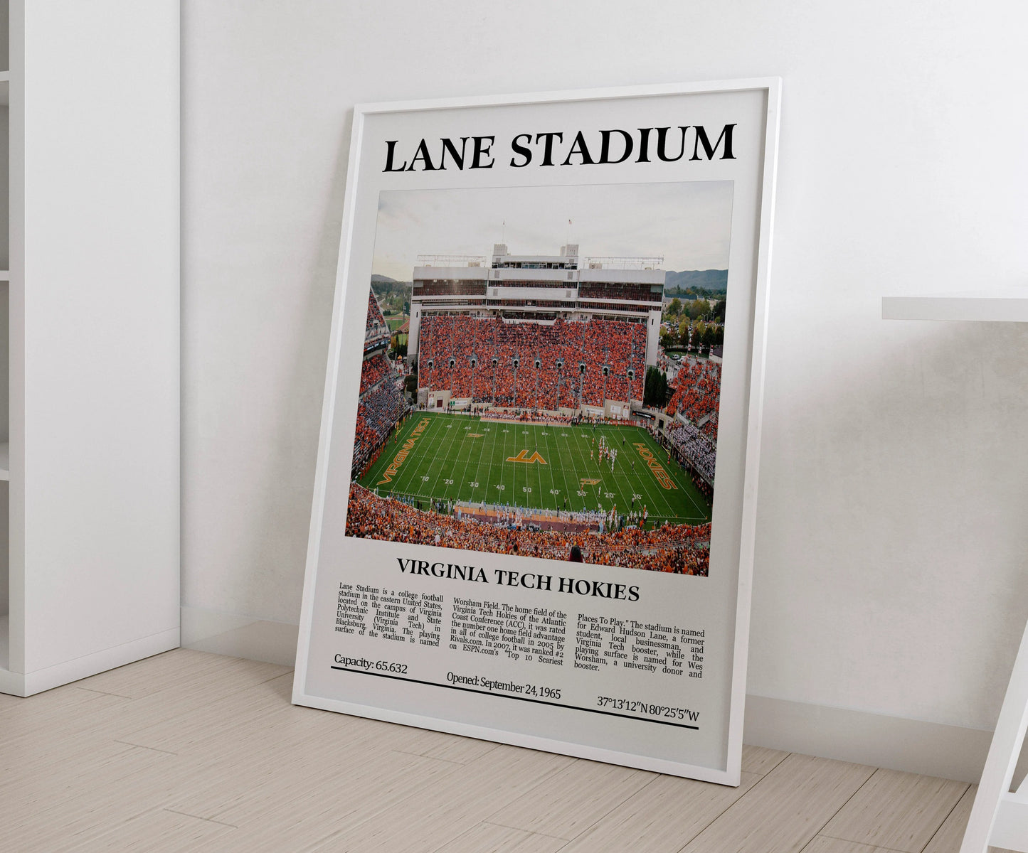 Lane Stadium Digital Printable Frame/Poster