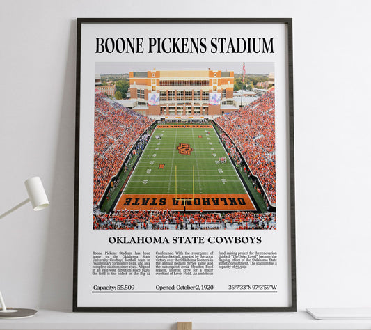 Boone Pickens Stadium Digital Printable Frame/Poster