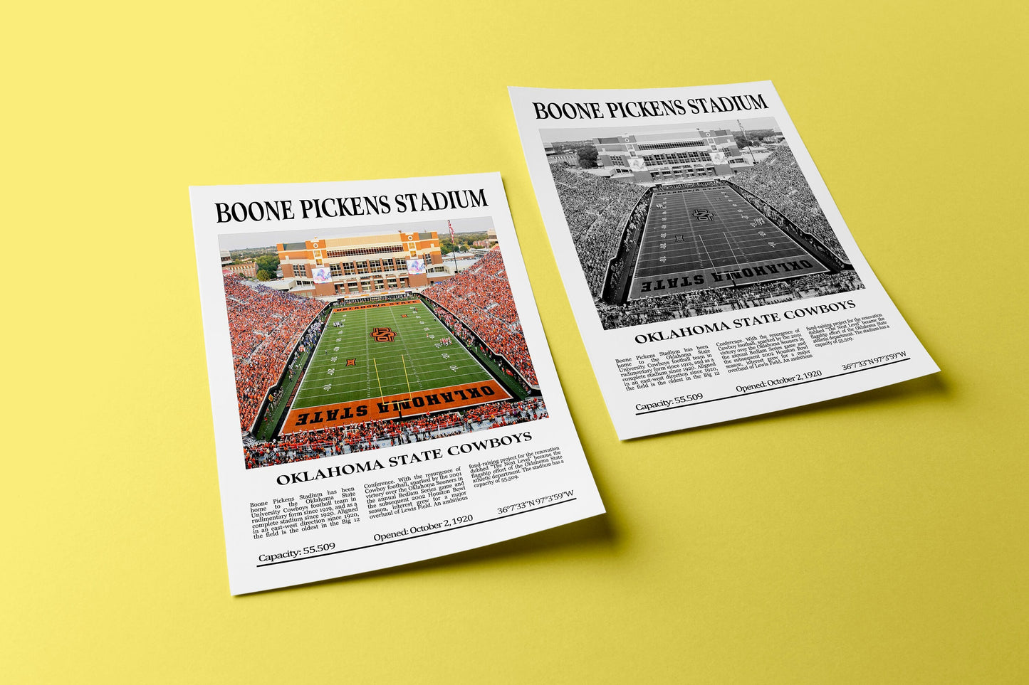 Boone Pickens Stadium Digital Printable Frame/Poster