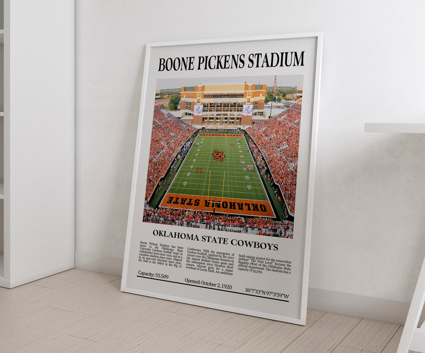 Boone Pickens Stadium Digital Printable Frame/Poster