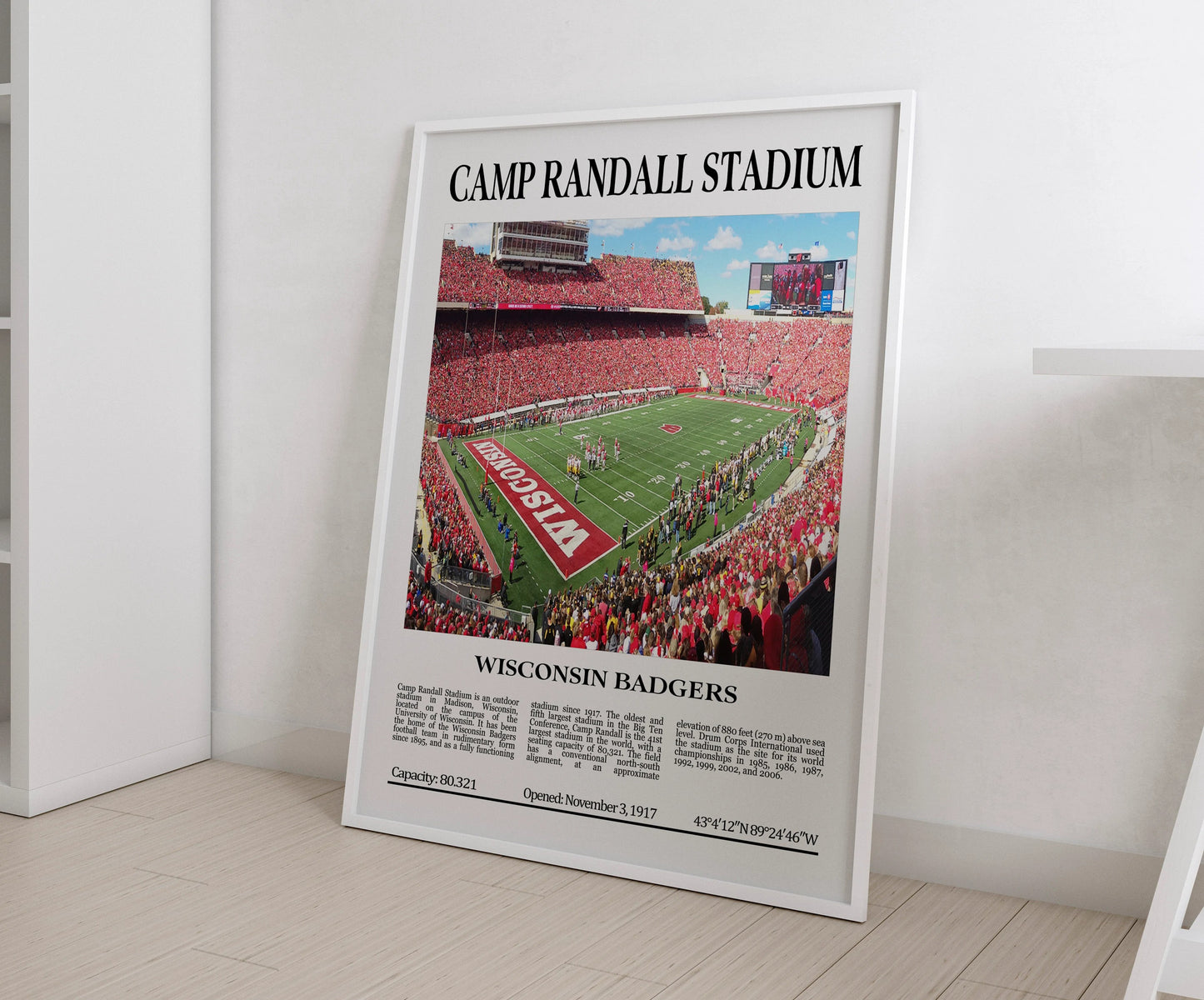 Camp Randall Stadium Digital Printable Frame/Poster