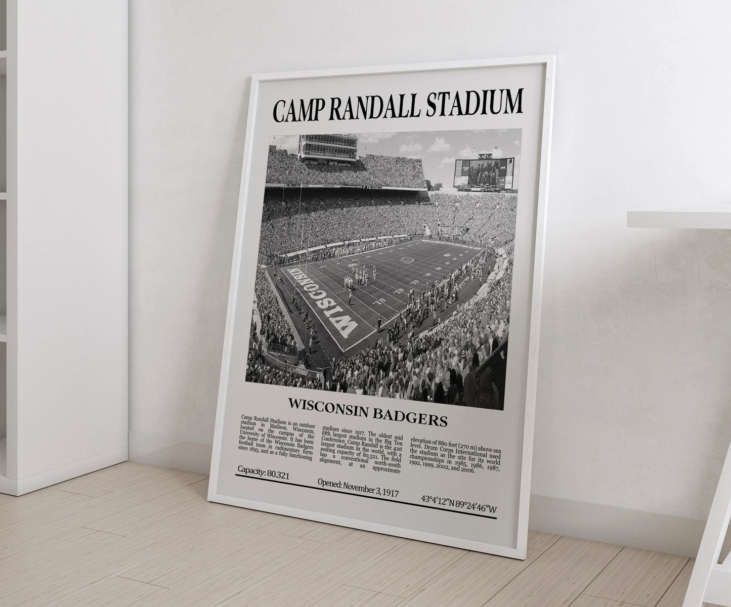 Camp Randall Stadium Digital Printable Frame/Poster