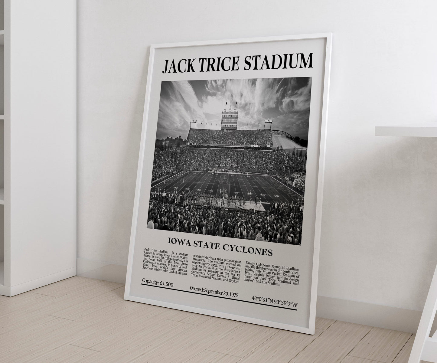 Jack Trice Stadium Digital Printable Frame/Poster