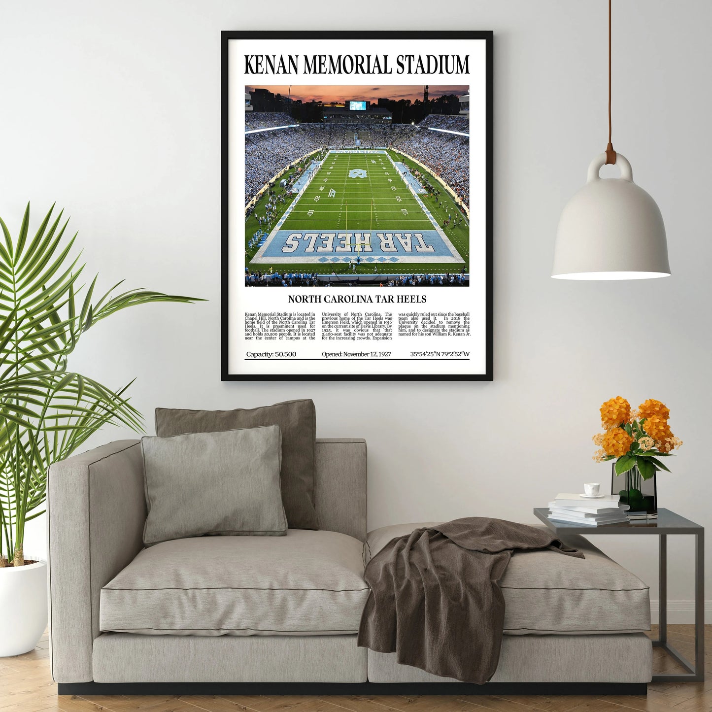 Kenan Memorial Stadium Digital Printable Frame/Poster