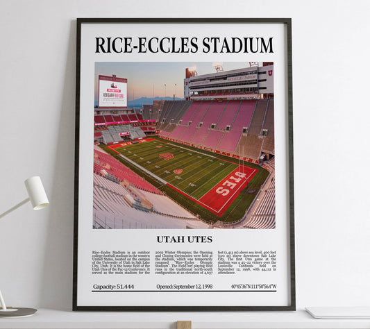 Rice–Eccles Stadium Digital Printable Frame/Poster