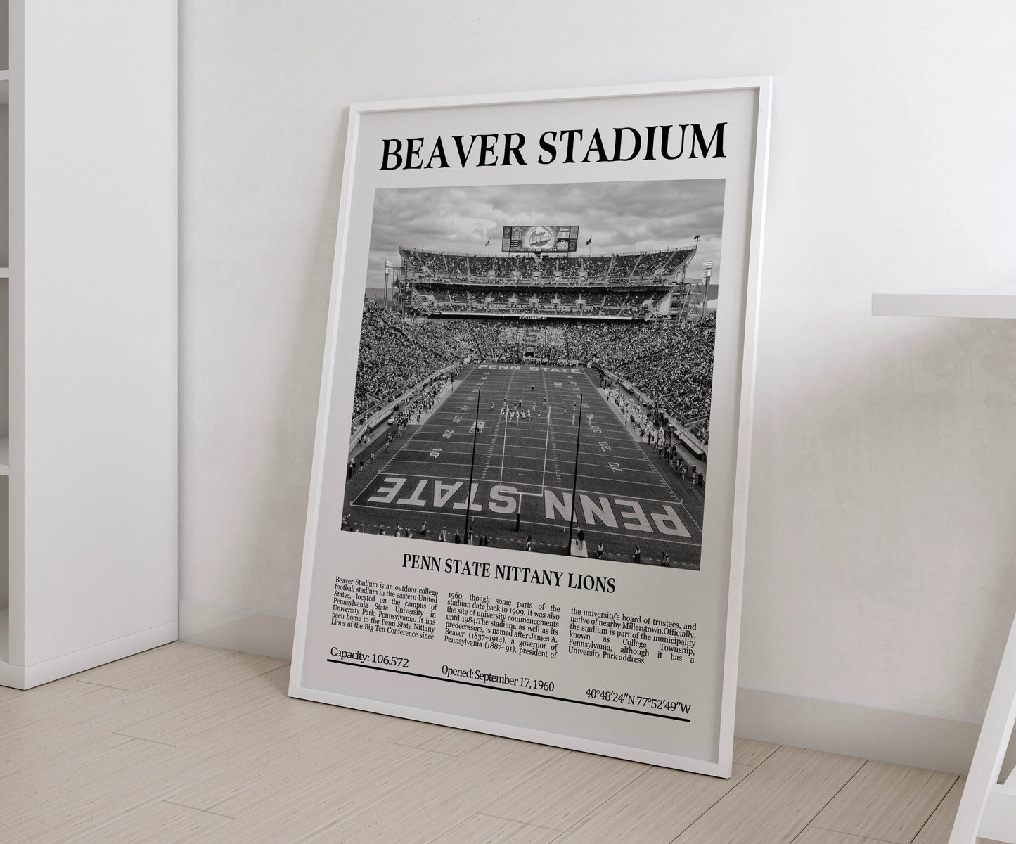 Beaver Stadium Digital Printable Frame/Poster